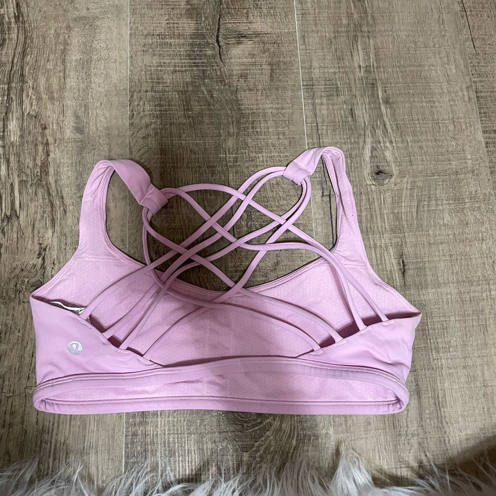 FREE TO BE lululemon Women's Pink Strappy Sports Bra